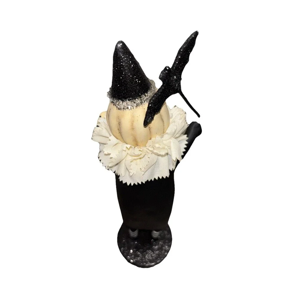 Enesco Heather Meyers Jack Be Little Pumpkin Black White Clown Halloween Bat